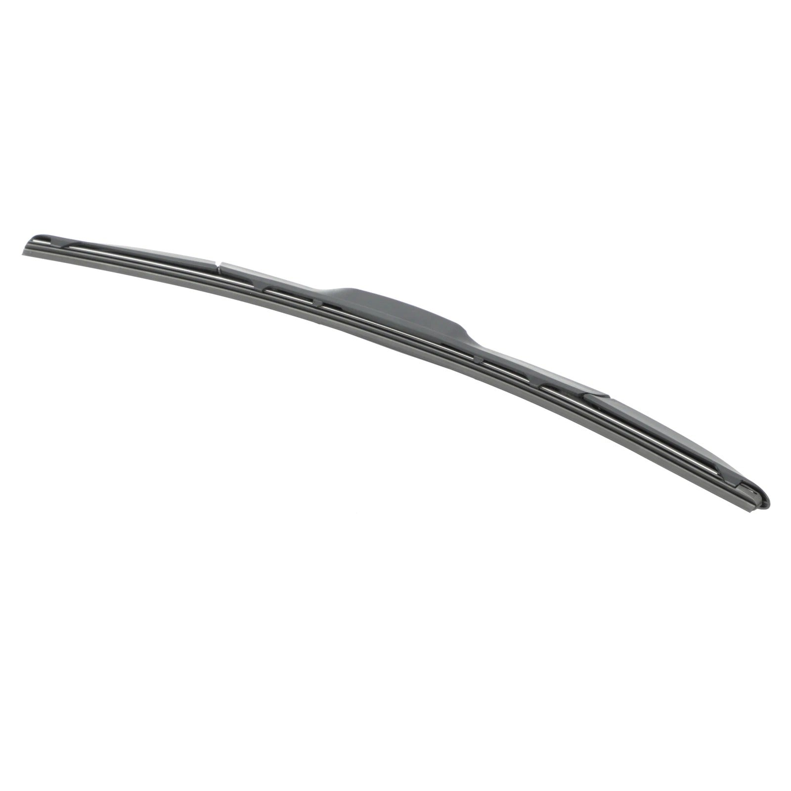 Car windshield wiper blade on a white background