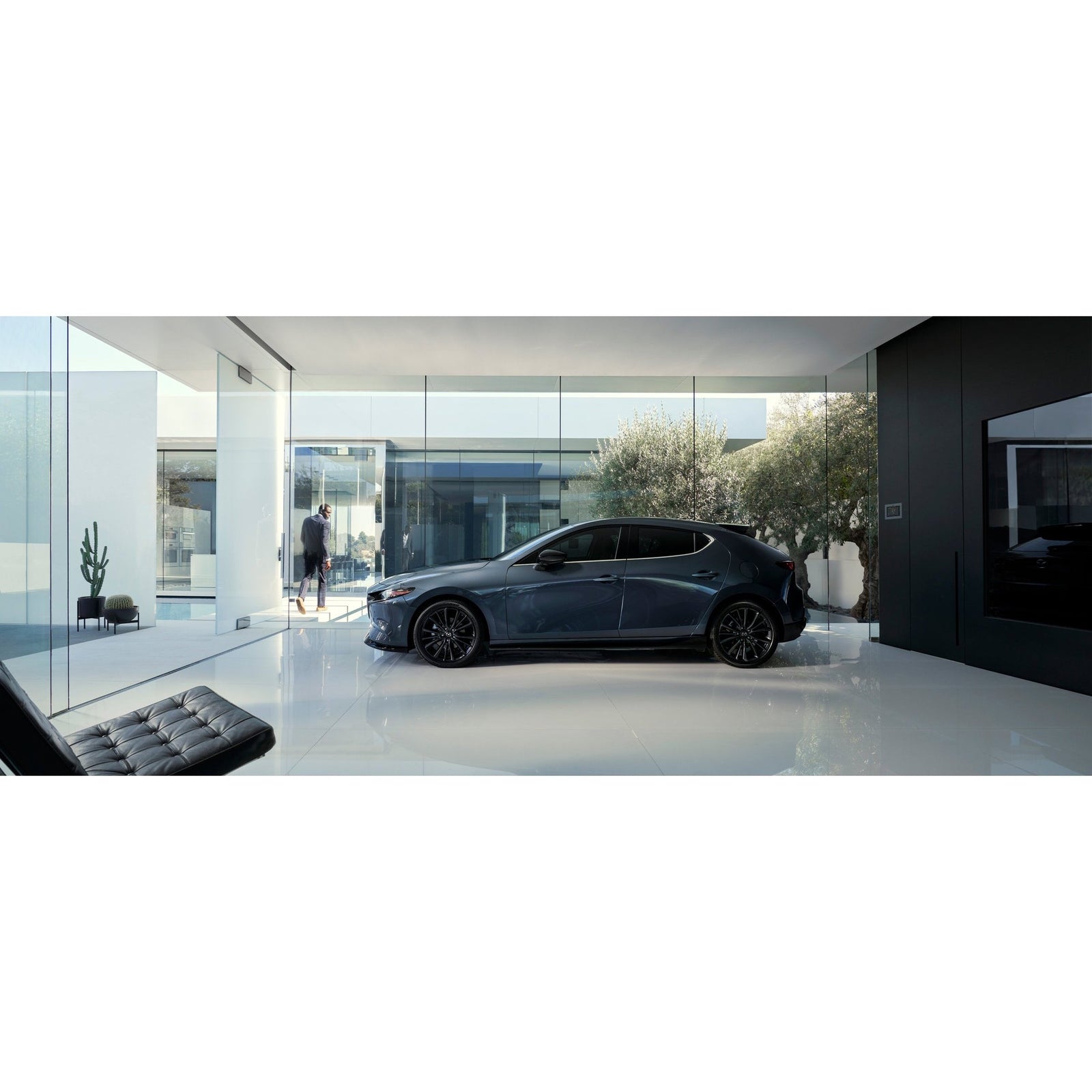 Aero Kit - Rear Under Spoiler (Brilliant Black) | Mazda3 Hatchback (2019-2022)