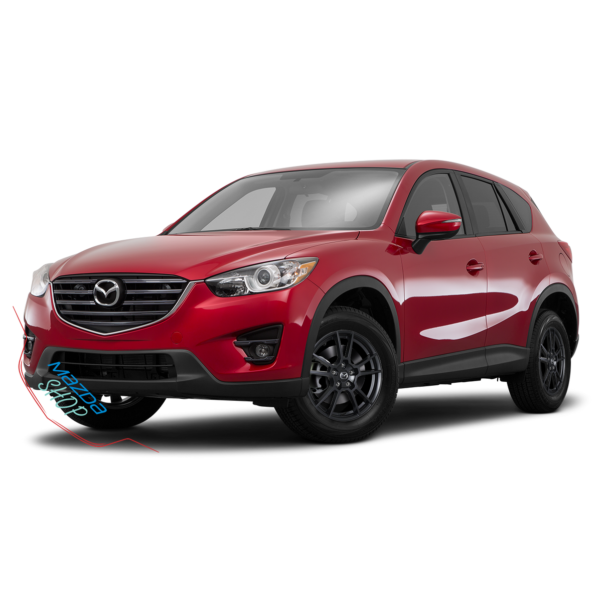 Mazda M006 Alloy Wheel (Satin Black) - 16"/17"/18"